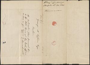 Benjamin Goodridge to George Coffin, 12 December 1845