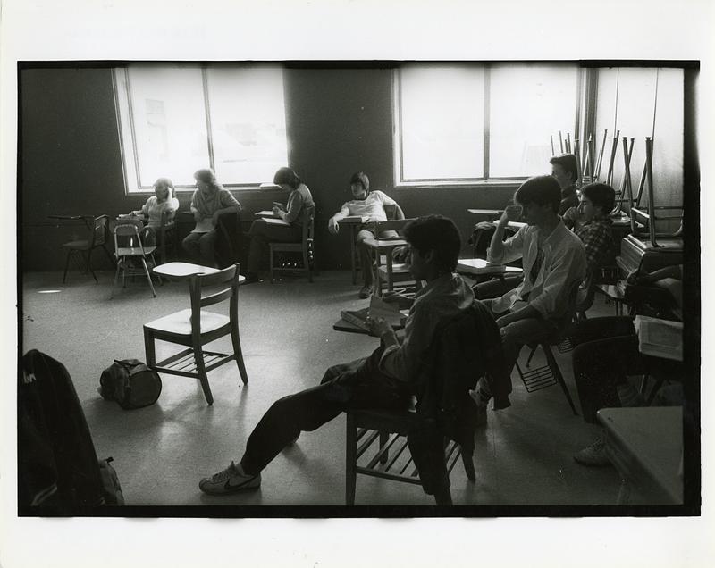 High school social studies class Digital Commonwealth