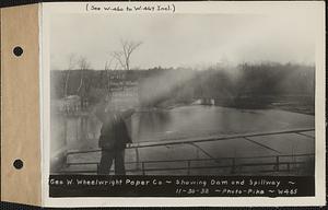 George W. Wheelwright Paper Co., dam and spillway, Ware, Mass., Nov. 30, 1932