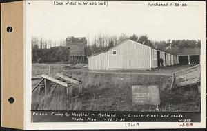 Prison Camp and Hospital, crusher plant and sheds, Rutland, Mass., Dec. 7, 1934