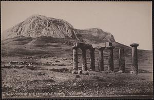 Acrocorinth and temple of Apollo Corinth