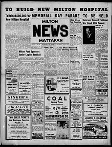 Milton Mattapan News, May 22, 1947