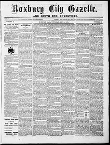 Roxbury City Gazette and South End Advertiser, December 10, 1863
