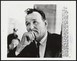A South Carolina man described as the official haberdasher of the Ku Klux Klan 11/1 wrapped himself in the 5th Amendment before the House Un-American Activities Committee. Younger M. Newton, 51, Columbia, S.C., shown at witness table 11/1, refused to give the committee any information other than his name.