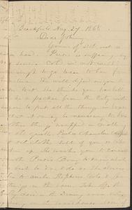 Letter from Zadoc Long to John D. Long, August 24, 1868