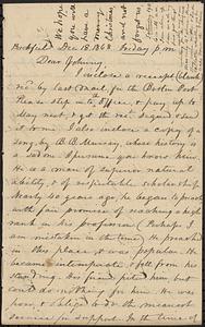 Letter from Zadoc Long to John D. Long, December 18, 1868