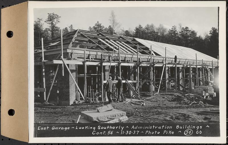 Contract No. 56, Administration Buildings, Main Dam, Belchertown, east