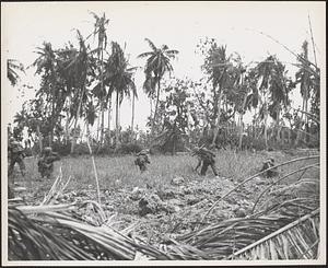 U.S. Marines on Guam, send their explosive 'calling cards' across the rice paddy