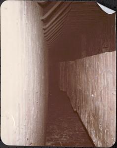 Lawrence Library interior, looking up chimney