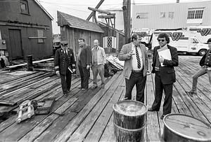 John Zimini and city officials inspect J.F. Walton Co.