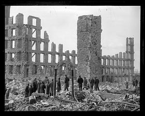 Pocasset Mills fire ruins, Fall River