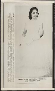 Mary Alice Kathleen Thibodaux, Miss Jennings 1959