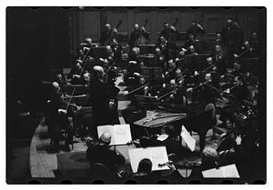 Orchestra performance, Boston Symphony Hall