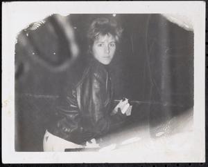 Susan Richards in a leather jacket