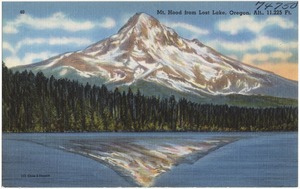 Mt. Hood from Lost Lake, Oregon, alt., 11,225 ft.