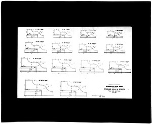 Distribution Department, standard bells and spigots, engineering plan, Mass., ca. 1895-1899