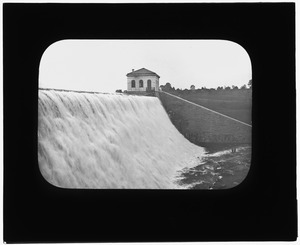 Sudbury Reservoir, overflow of Dam, gatehouse, Southborough, Mass., 1898