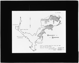 Maps, Wachusett Reservoir, soil removal, Mass., 1900