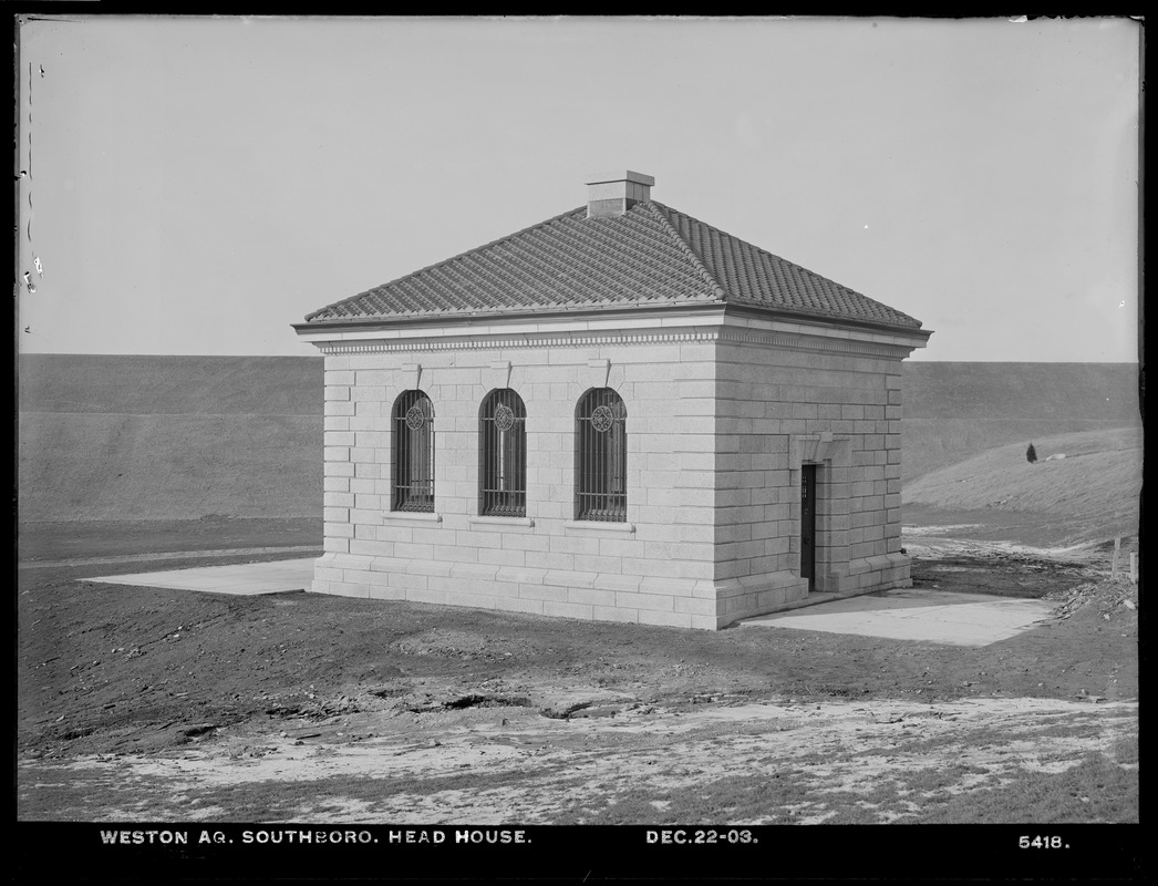 Weston Aqueduct, Headhouse, Southborough, Mass., Dec. 22, 1903