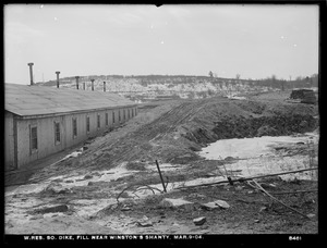 Wachusett Reservoir, South Dike, fill near Winston's Shanty, Boylston; Clinton, Mass., Mar. 9, 1904