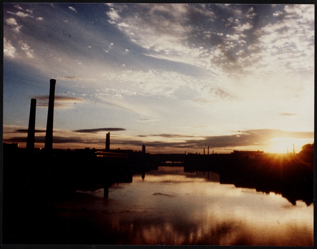 Merrimack River at sunset