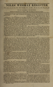 Niles' Weekly Register, December 16, 1820