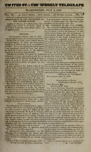 United States Weekly Telegraph, July 5, 1830