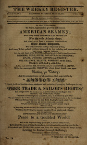 The Weekly Register, March 27, 1813