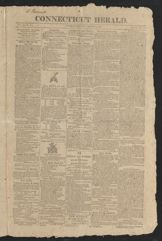 Connecticut Herald, August 31, 1813
