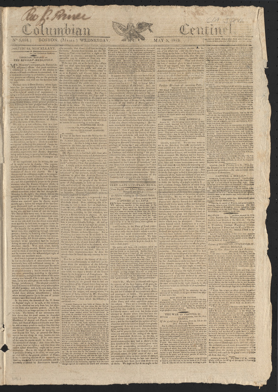 Columbian Centinel, May 5, 1813