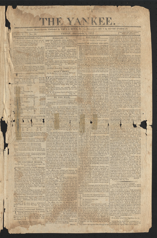The Yankee, September 4, 1812