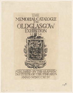 Old Glasgow Exhibition memorial catalogue