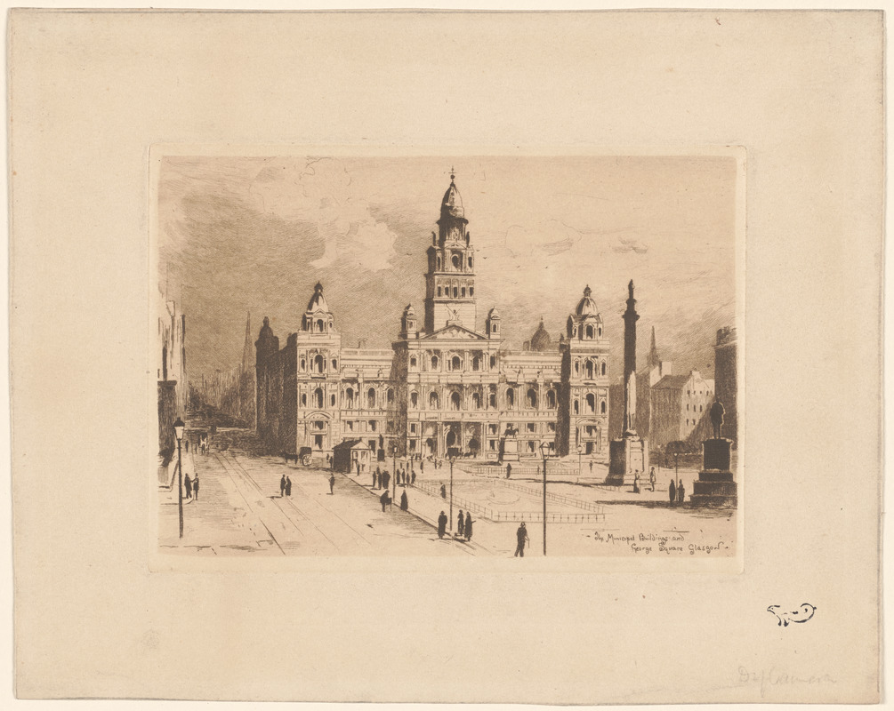 Municipal building and George Square, Glasgow