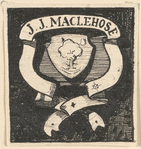 Alternative design for the bookplate of James J. MacLehose