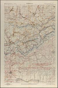Carte générale des objectifs d'artillerie à la date du 9 Septembre 1918