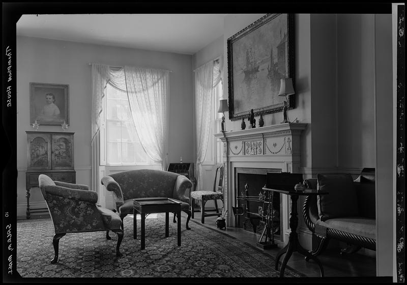 Mrs. Thompson's House, Chestnut Street, McIntire fireplace