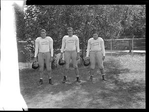 Three players of the Springfield College Football Team