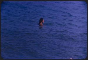 Person swimming, Revere Beach