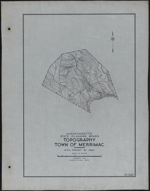 Topography Town of Merrimac - Digital Commonwealth