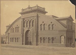 Boston Skating Rink, rebuilt and reconstructed 1868, W. G. Preston, archt.