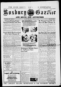 Roxbury Gazette and South End Advertiser, February 15, 1952