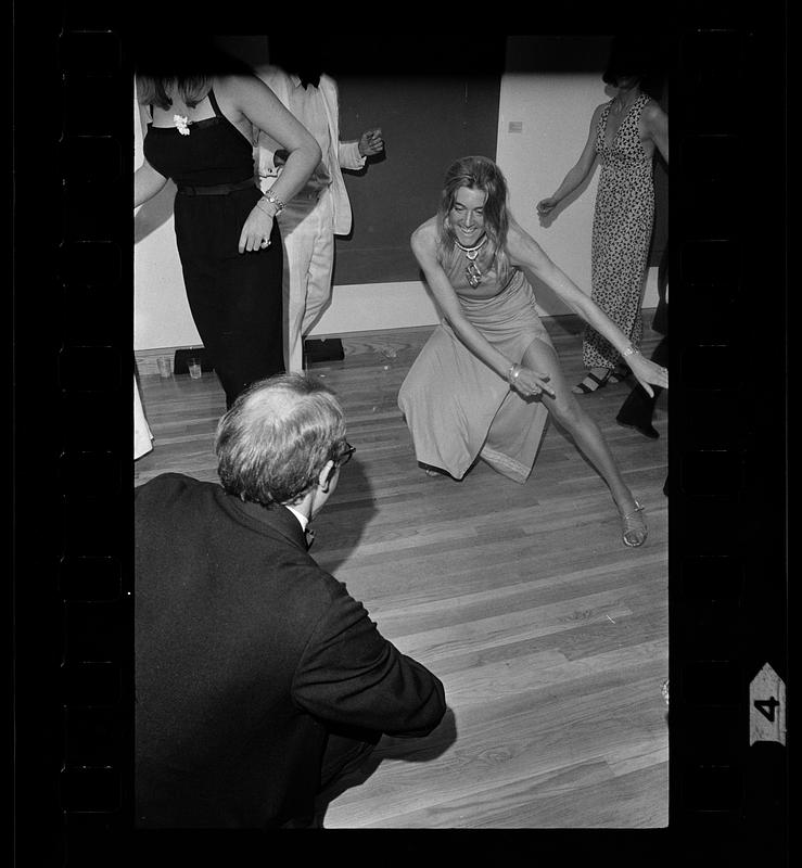 Dancing at arts formal fund-raiser, South End