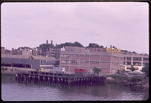 North End shore line from the Charles River Bridge Boston North End