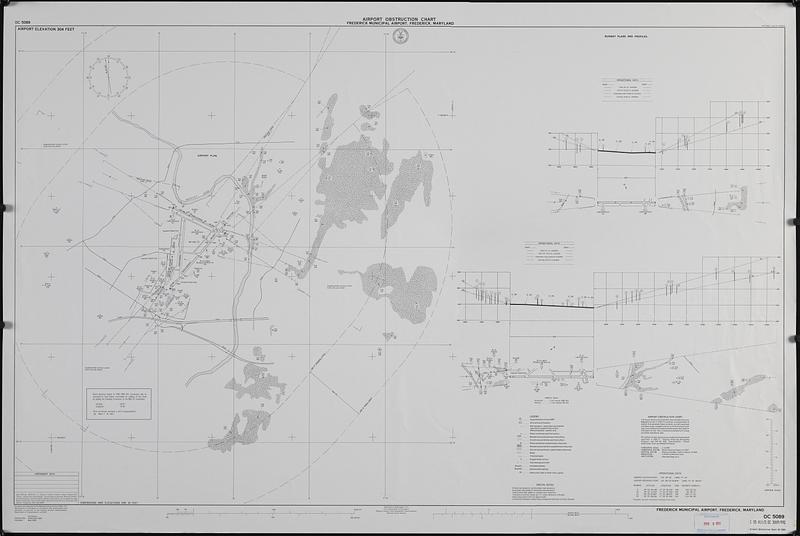 Airport obstruction chart, OC 5089, Frederick Municipal Airport, Frederick, Maryland
