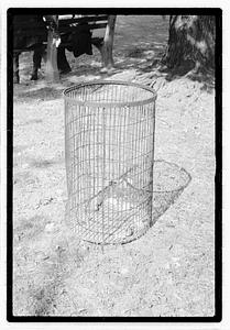 A trash can