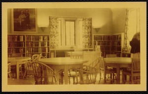 Newton Free Library branches & bookmobile. Newton, MA. Auburndale Library, interior