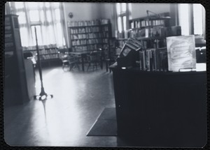 Newton Free Library branches & bookmobile. Newton, MA. Interior shots