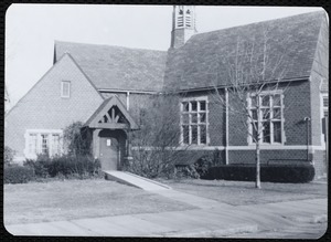 Newton Free Library branches & bookmobile. Newton, MA. Auburndale Library, exterior