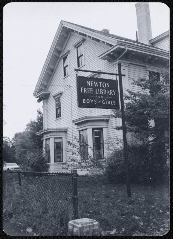 Newton Free Library branches & bookmobile. Newton, MA. Boys & Girls Library exterior