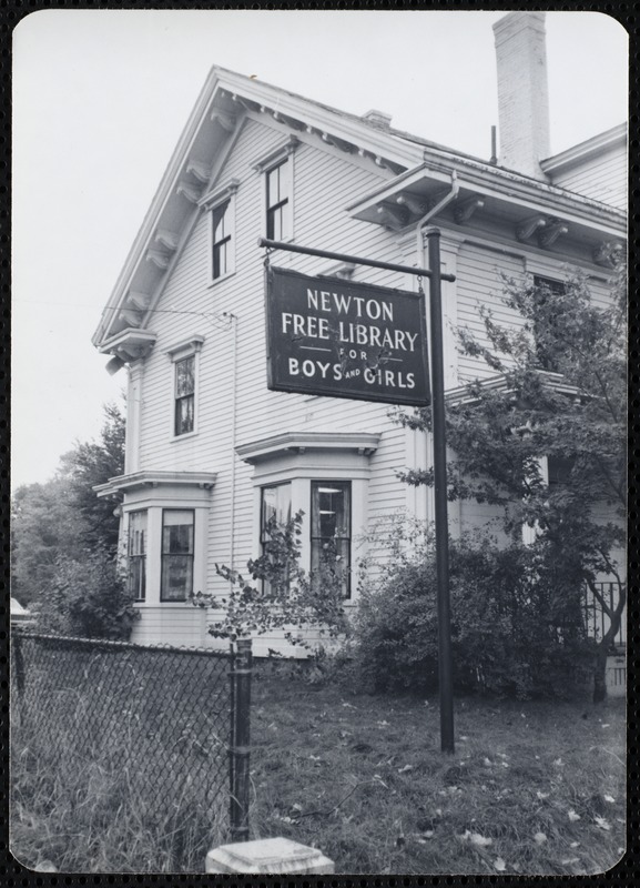 Newton Free Library branches & bookmobile. Newton, MA. Boys & Girls Library exterior